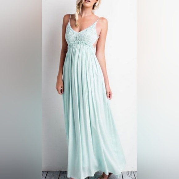 Backless open back maxi full length dress - Picture 4 of 4